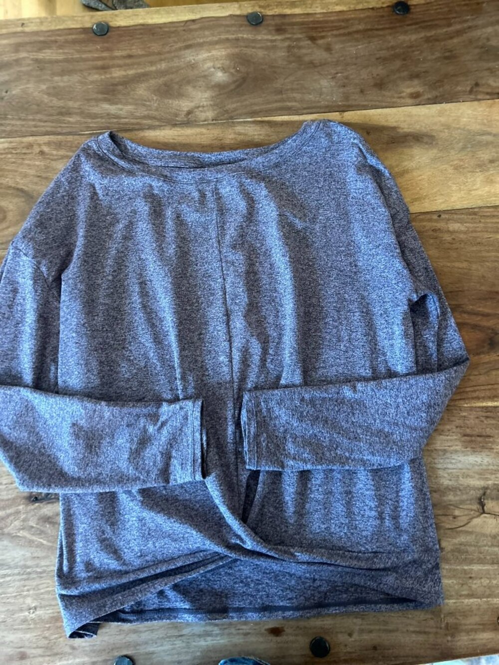 Zella Long Sleeve Purple Workout Shirt